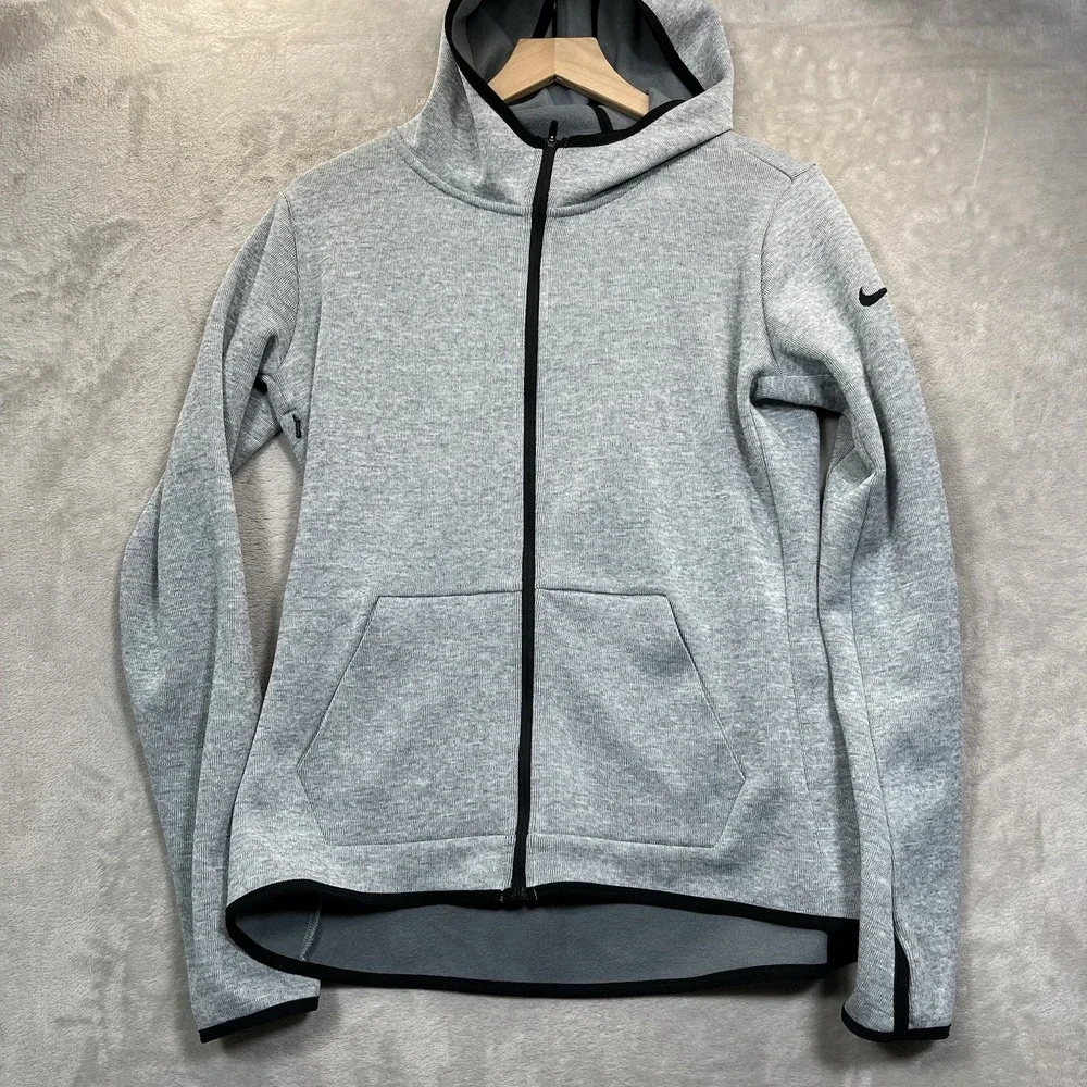 Nike‎ Women's Dri-FIT Full Zip Hoodie Jacket L Gray